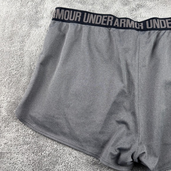 Under Armour Heatgear Loose Fit Shorts Womens XL Gray Black - Picture 13 of 13